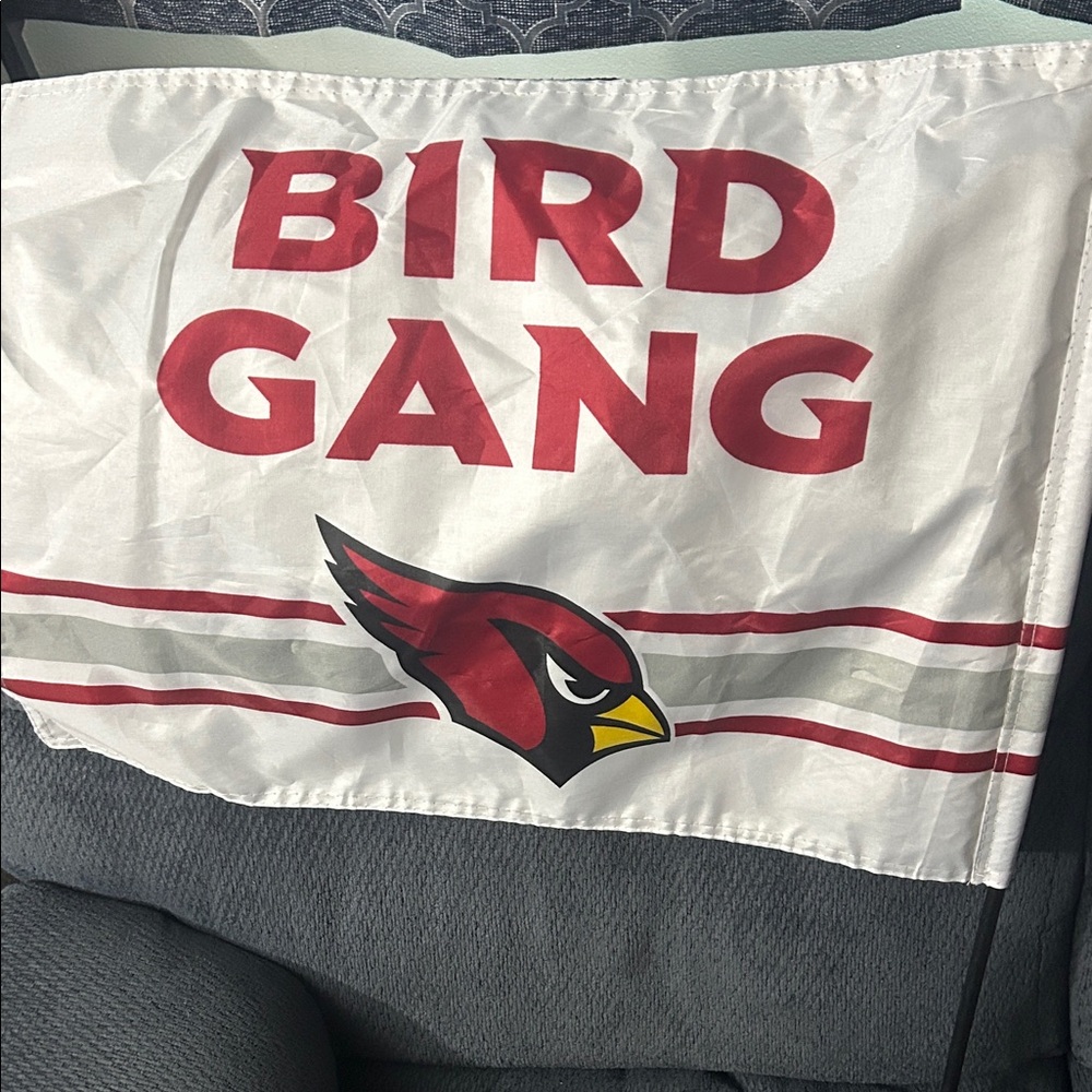 Bird Gang Flag with Cardinal Logo